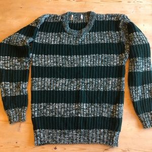 Green knit sweater